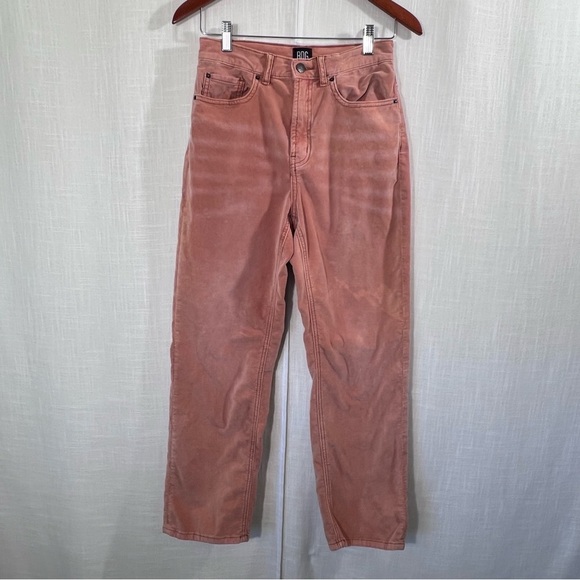 Urban Outfitters BDG High Rise Straight Leg Distressed Velour Velvet Jeans Sz 27 - Picture 1 of 13